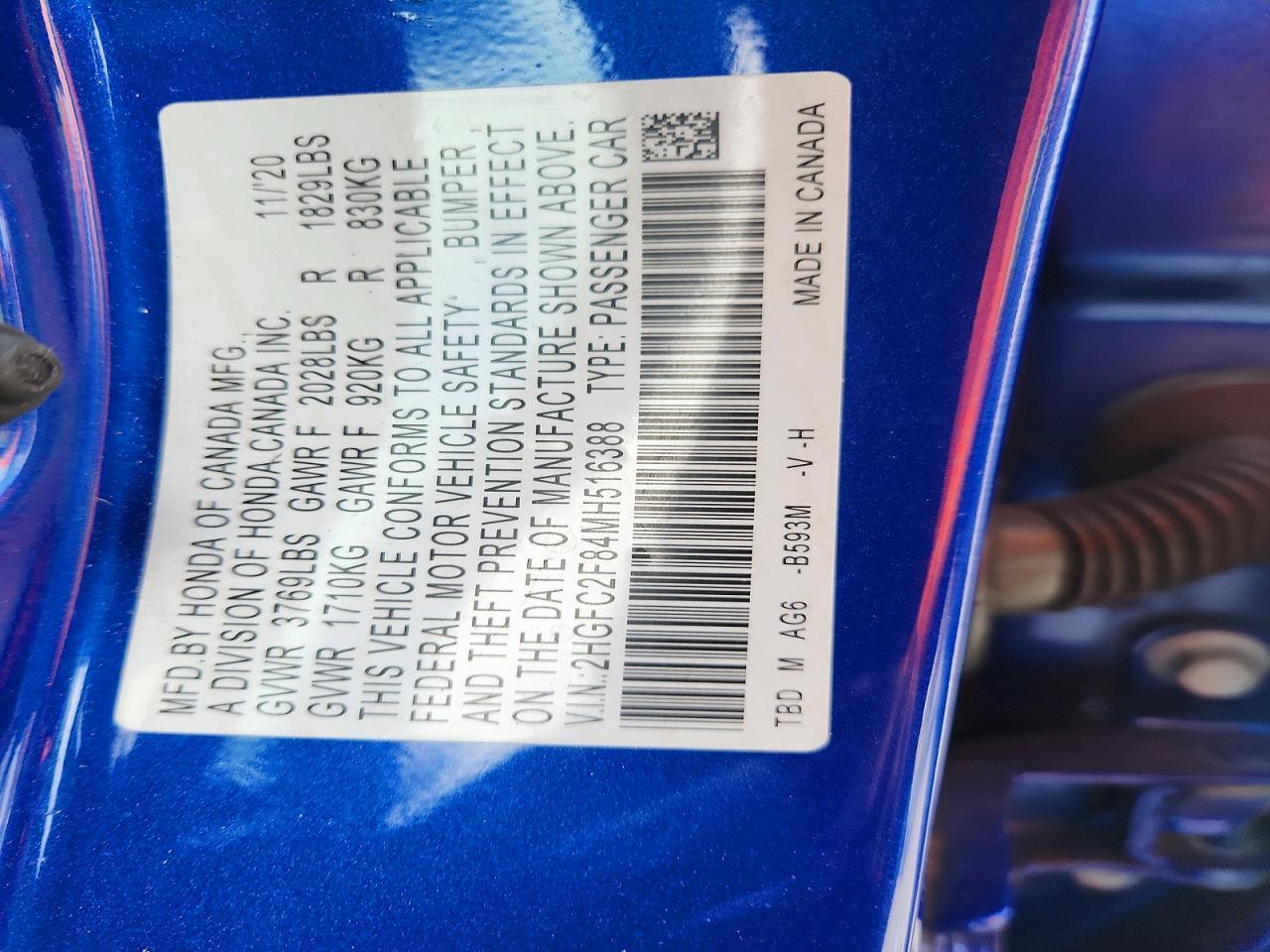 2021 Honda Civic Sport - zdjęcie 12