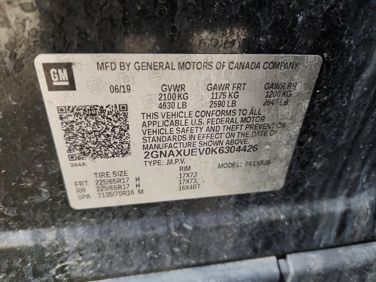 2019 Chevrolet Equinox Lt - zdjęcie 13