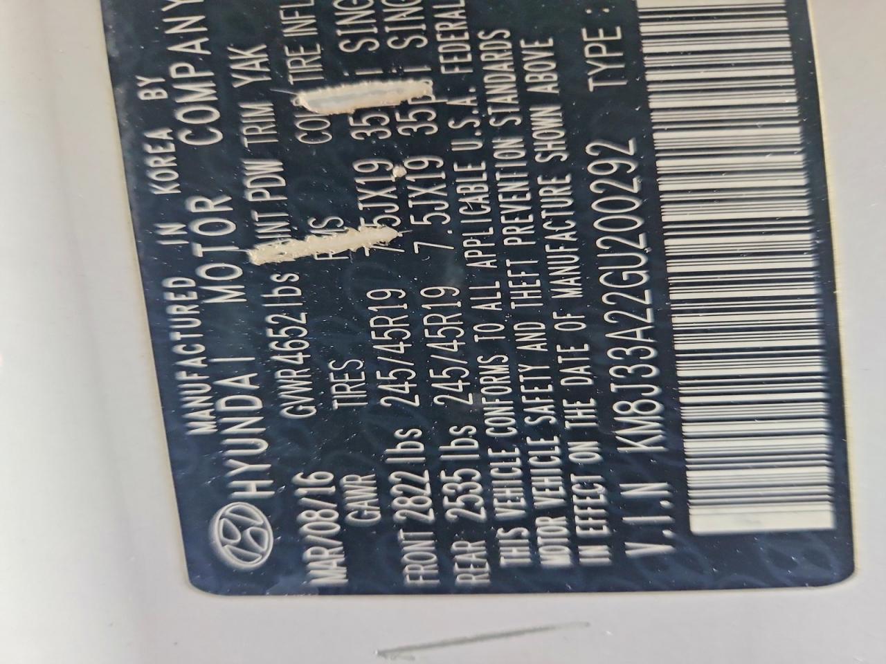 2016 Hyundai Tucson Limited - zdjęcie 14