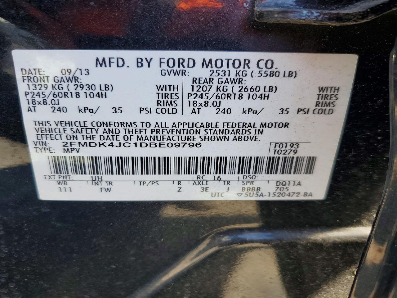 2013 Ford Edge Sel - zdjęcie 13