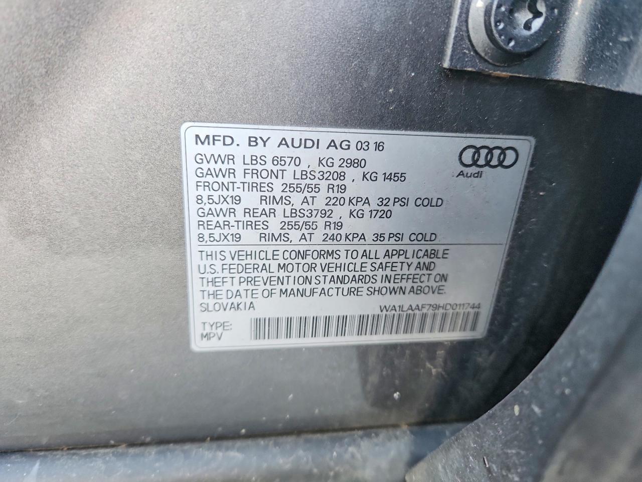 2017 Audi Q7 Premium Plus - zdjęcie 13