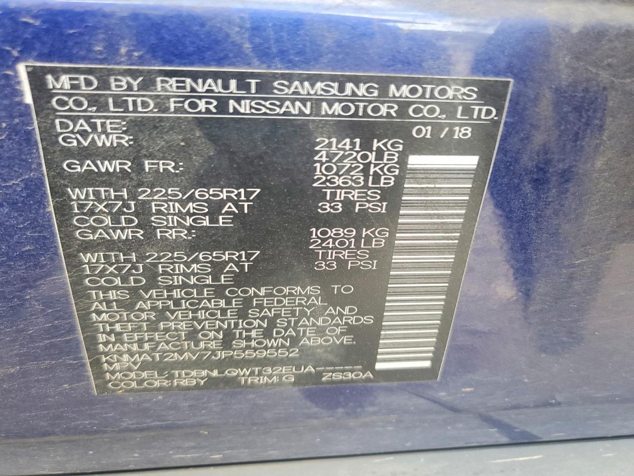 2018 Nissan Rogue Sv - zdjęcie 13