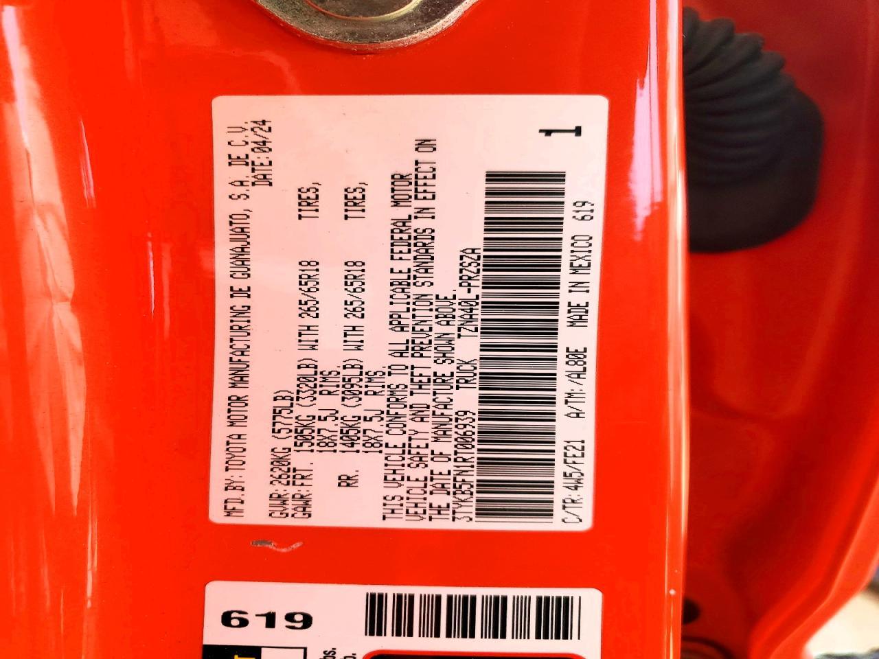 2024 Toyota Tacoma Trd Sport - zdjęcie 12