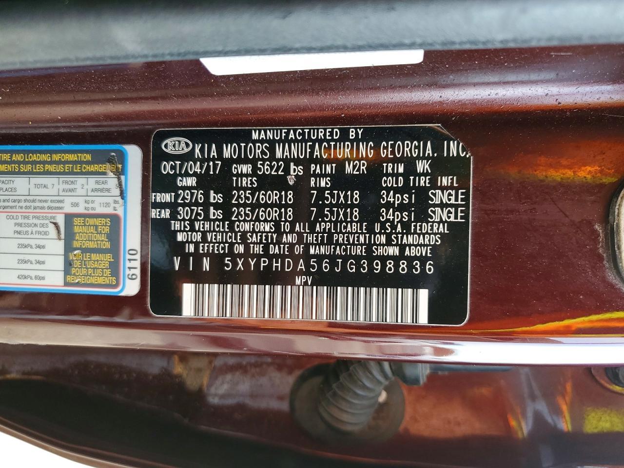 2018 Kia Sorento Ex V6 - zdjęcie 13