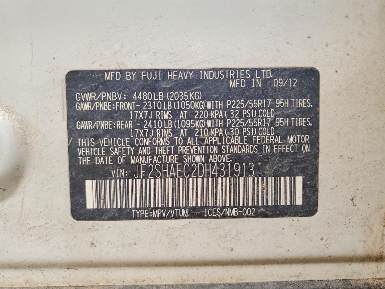 2013 Subaru Forester Limited - zdjęcie 13