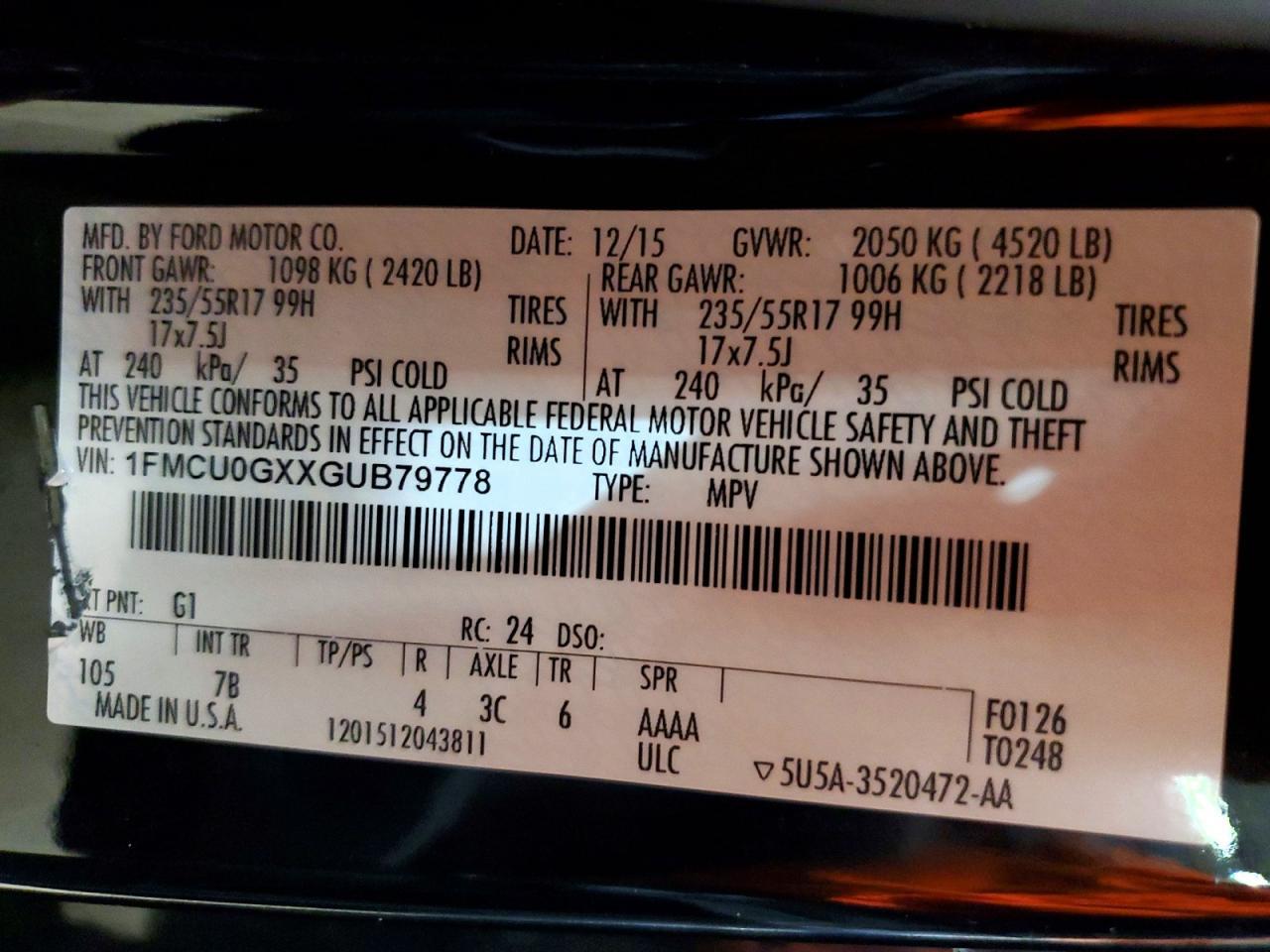 2016 Ford Escape Se - zdjęcie 14