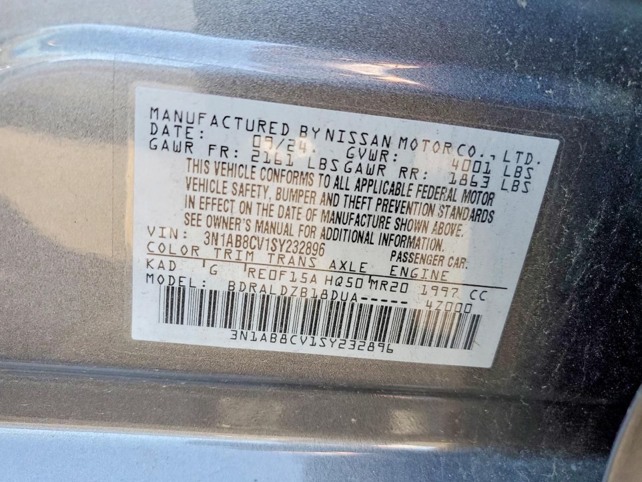 2025 Nissan Sentra Sv - zdjęcie 12