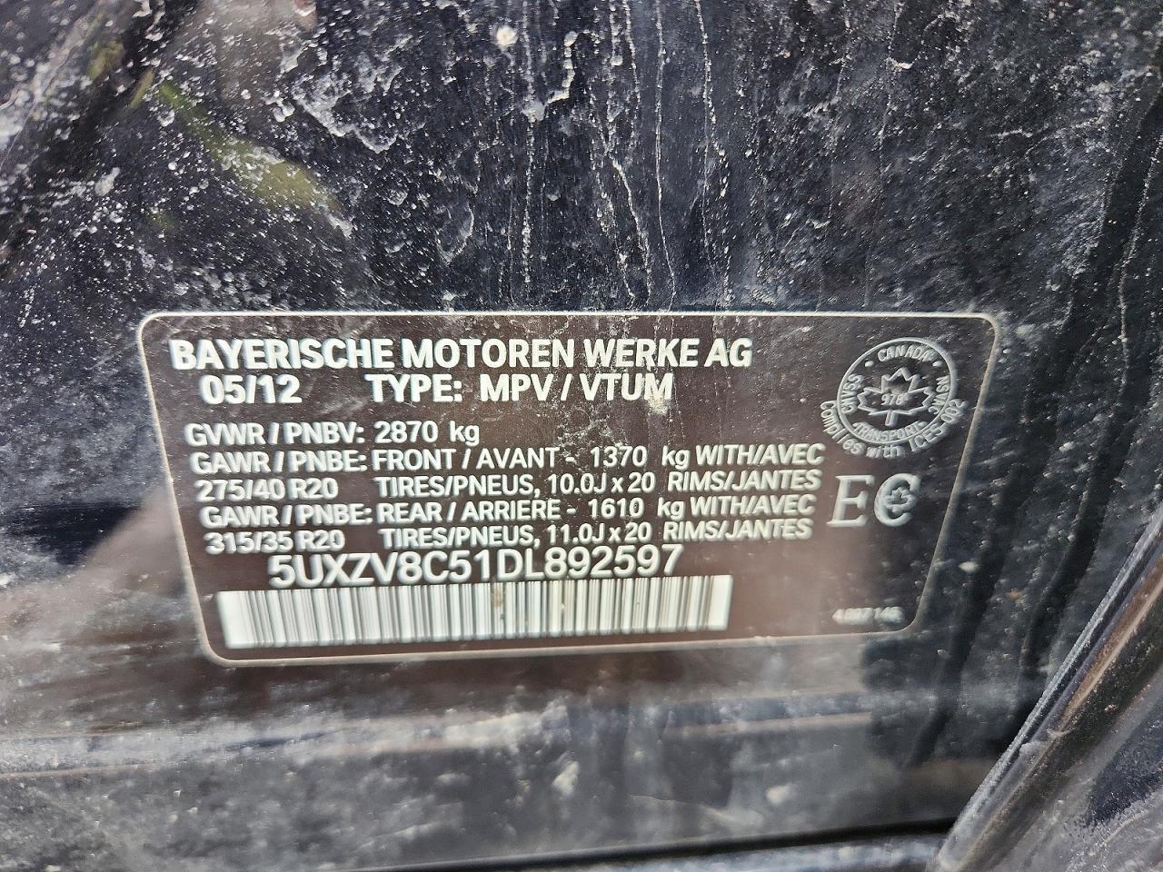 2013 BMW Truck/Van X5 50I 4Dr Awd - zdjęcie 14