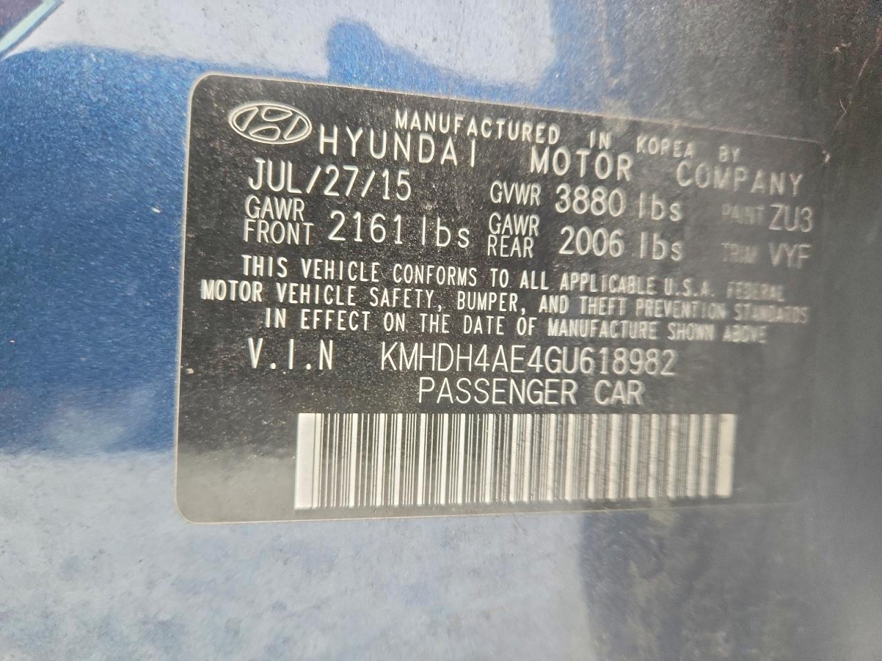 2016 Hyundai Elantra Value Edition - zdjęcie 13