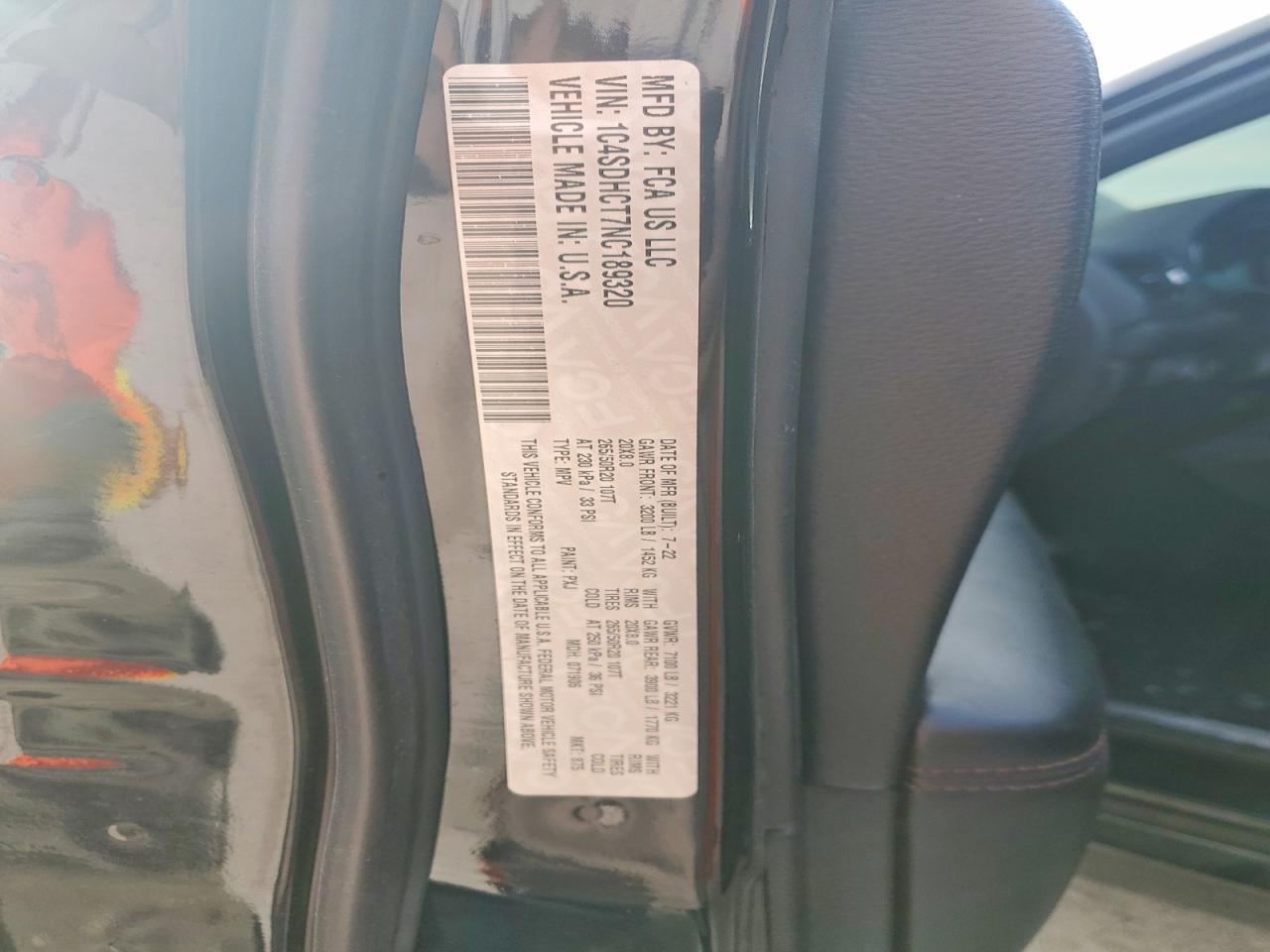 2022 Dodge Durango - zdjęcie 14