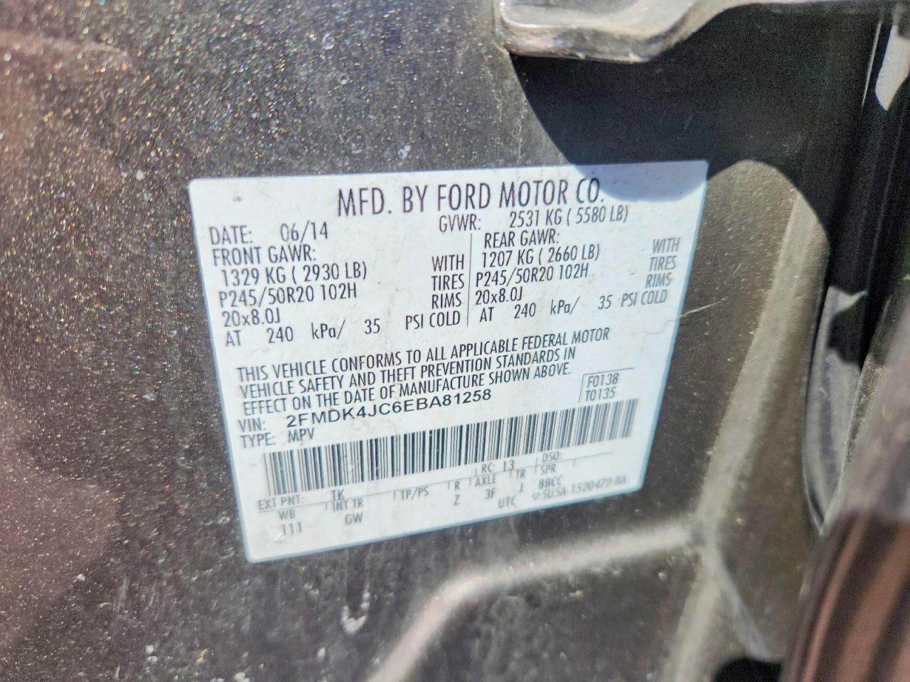 2014 Ford Edge Sel - zdjęcie 13