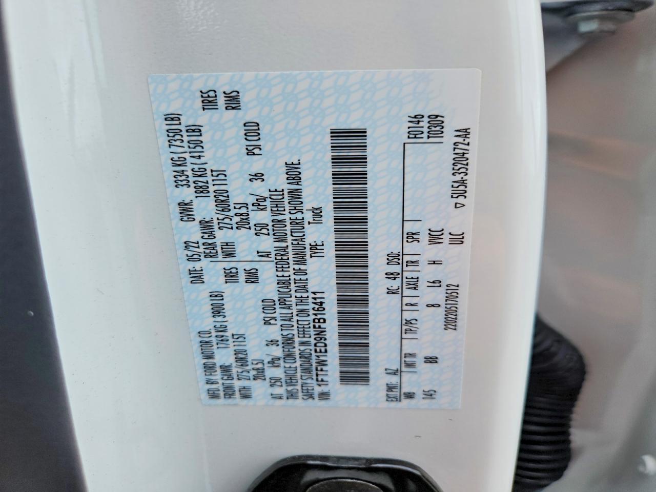 2022 Ford F150 Supercrew - zdjęcie 12