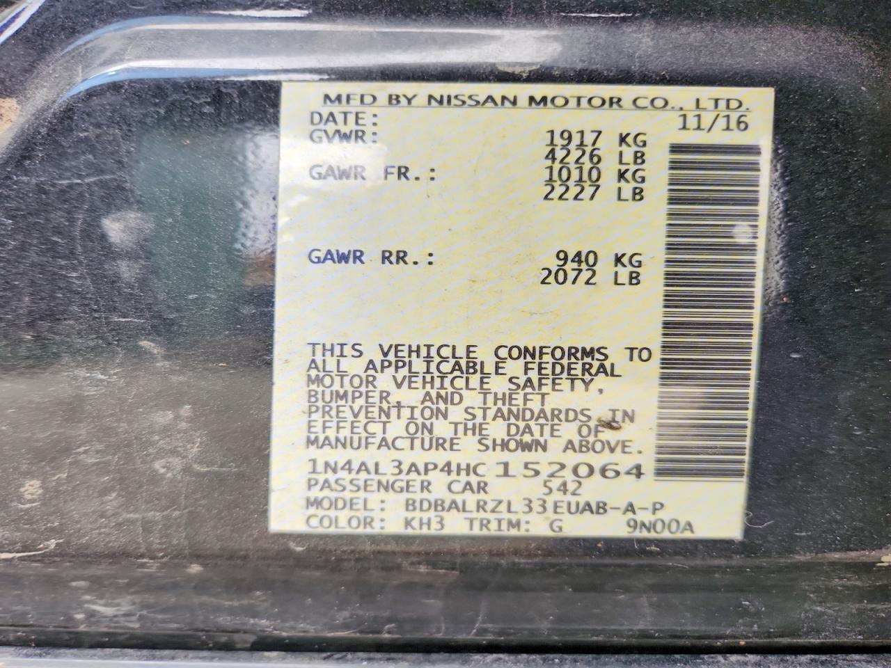 2017 Nissan Altima 2.5 - zdjęcie 12