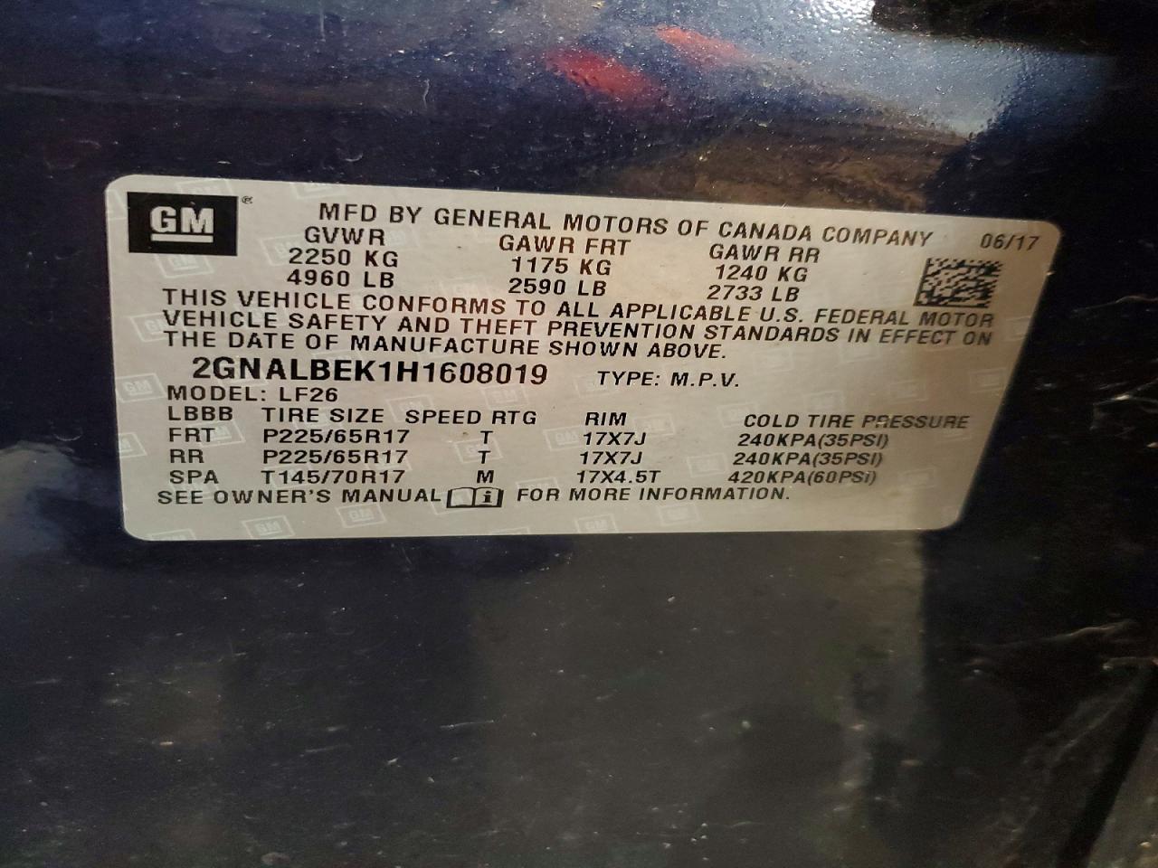 2017 Chevrolet Equinox Ls - zdjęcie 13