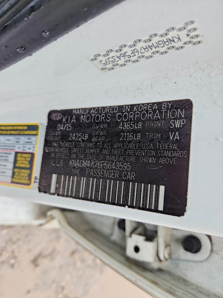 2015 Kia Optima Lx - zdjęcie 12