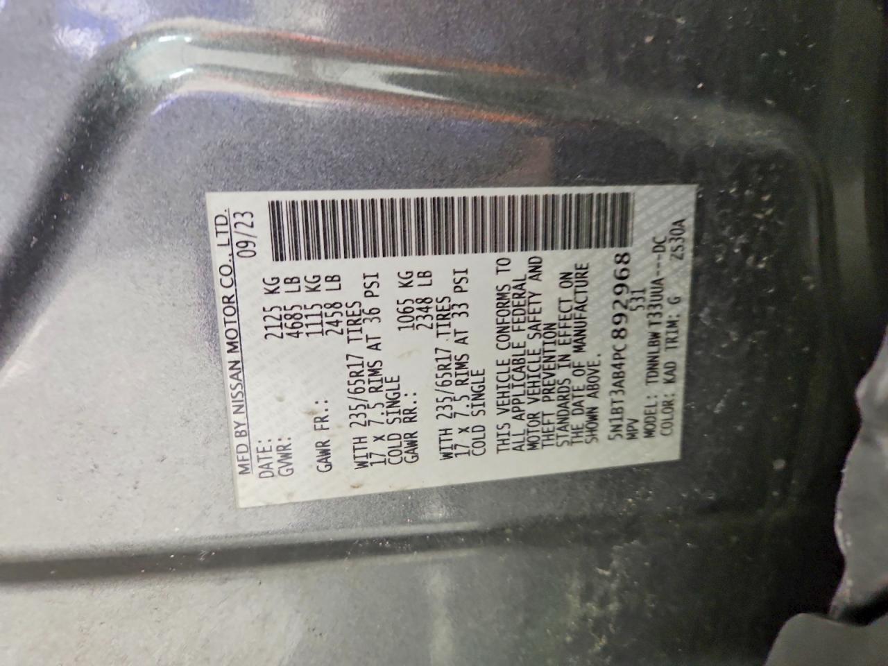 2023 Nissan Rogue S - zdjęcie 14