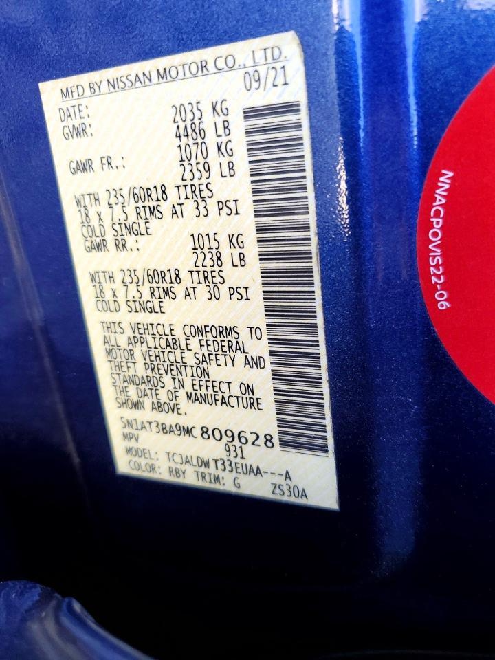 2021 Nissan Rogue Sv - zdjęcie 14