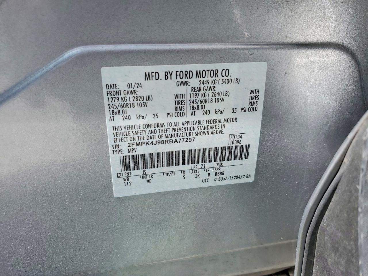 2024 Ford Edge Sel - zdjęcie 13