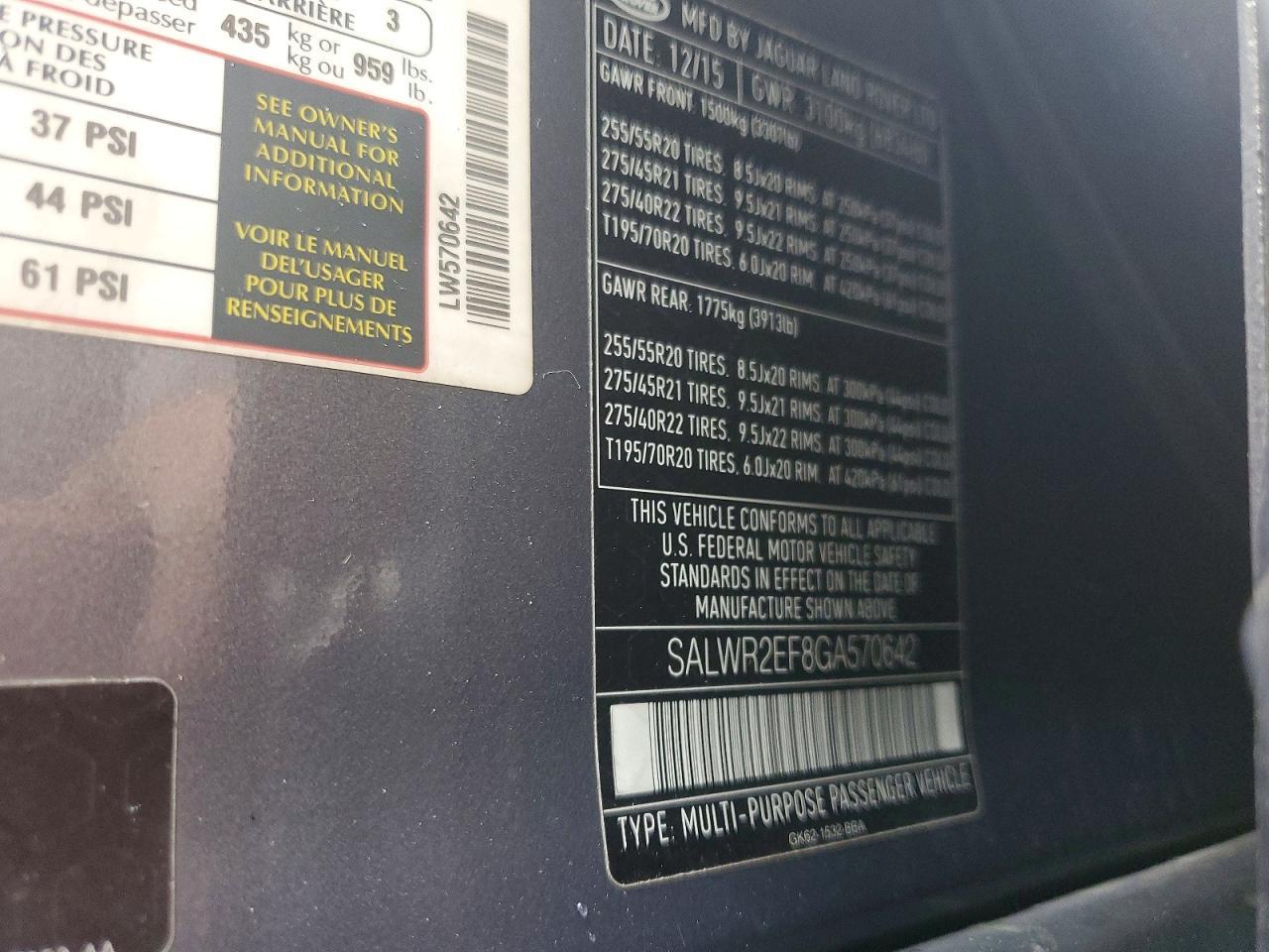 2016 Land Rover Range Rover Sport Sc - zdjęcie 13