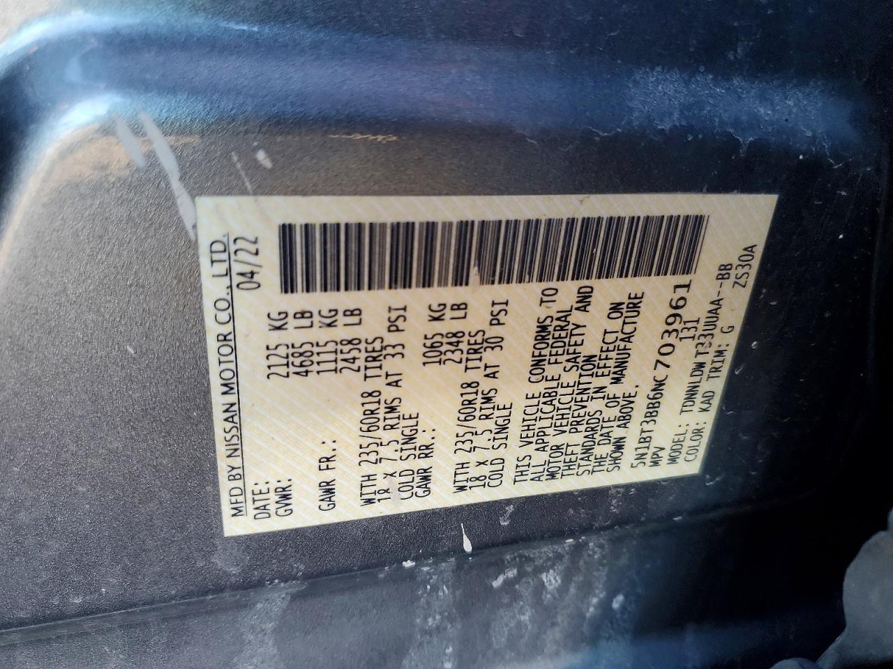 2022 Nissan Rogue Sv - zdjęcie 13