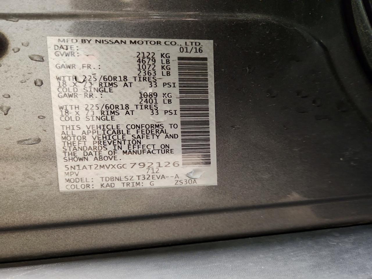 2016 Nissan Rogue Sl - zdjęcie 12