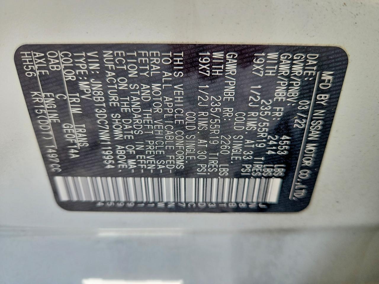 2022 Nissan Rogue Platinum - zdjęcie 12