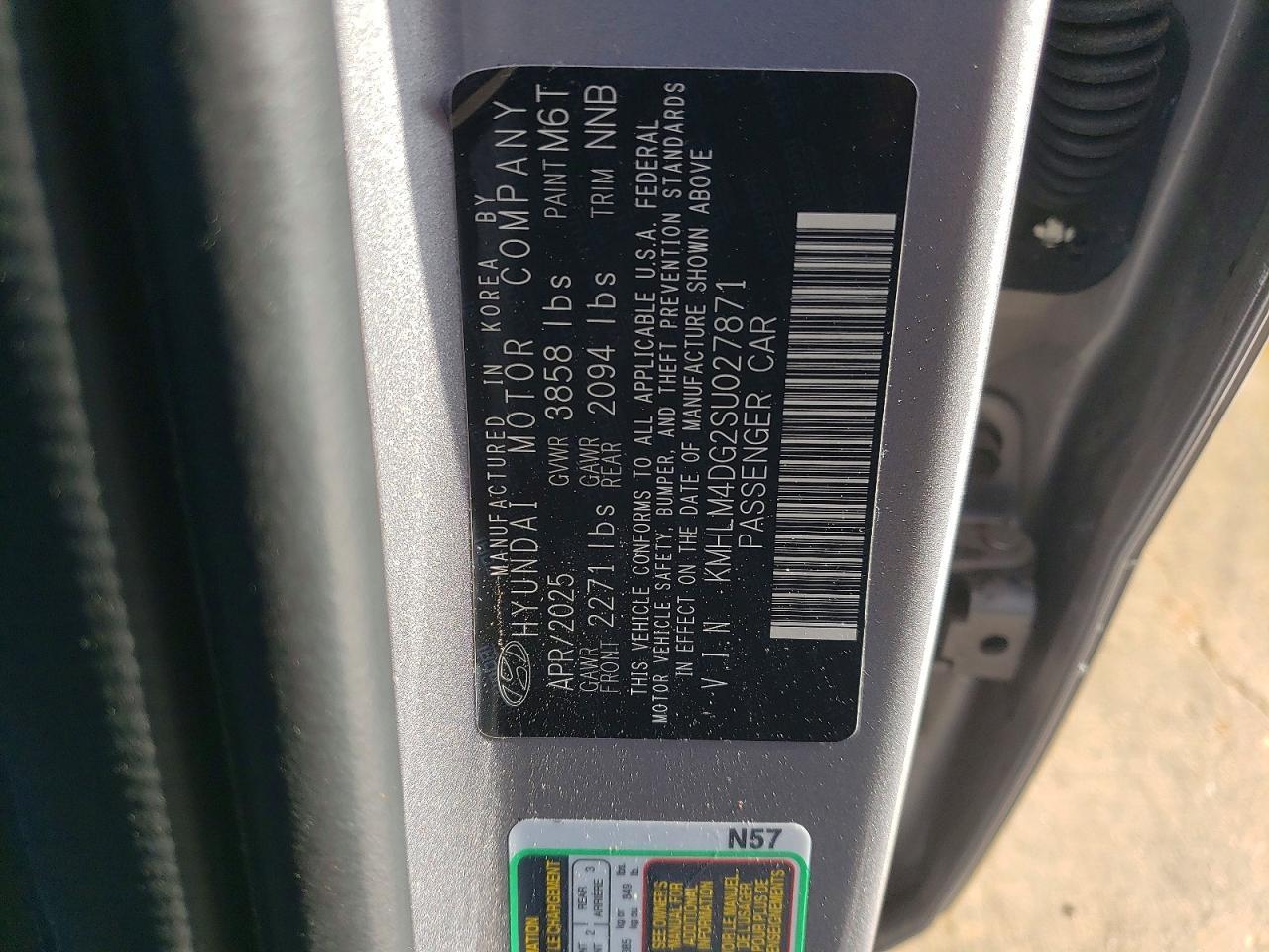 2025 Hyundai Elantra Sel Sport - zdjęcie 12