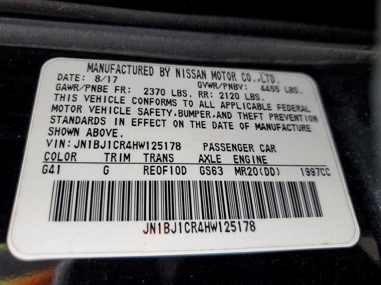 2017 Nissan Rogue Sport Sv - zdjęcie 13