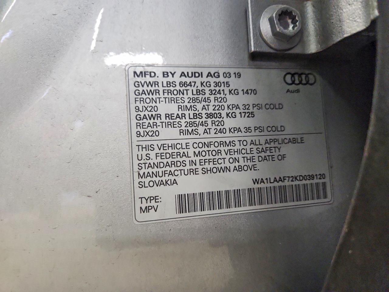 2019 Audi Q7 Premium Plus - zdjęcie 13