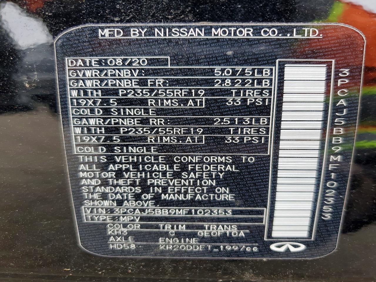 2021 Infiniti Qx50 Luxe - zdjęcie 14