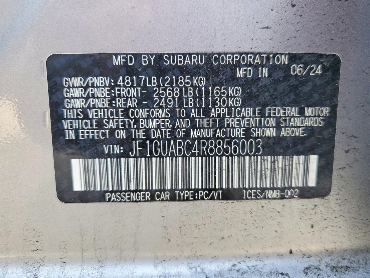 2024 Subaru Impreza - zdjęcie 12