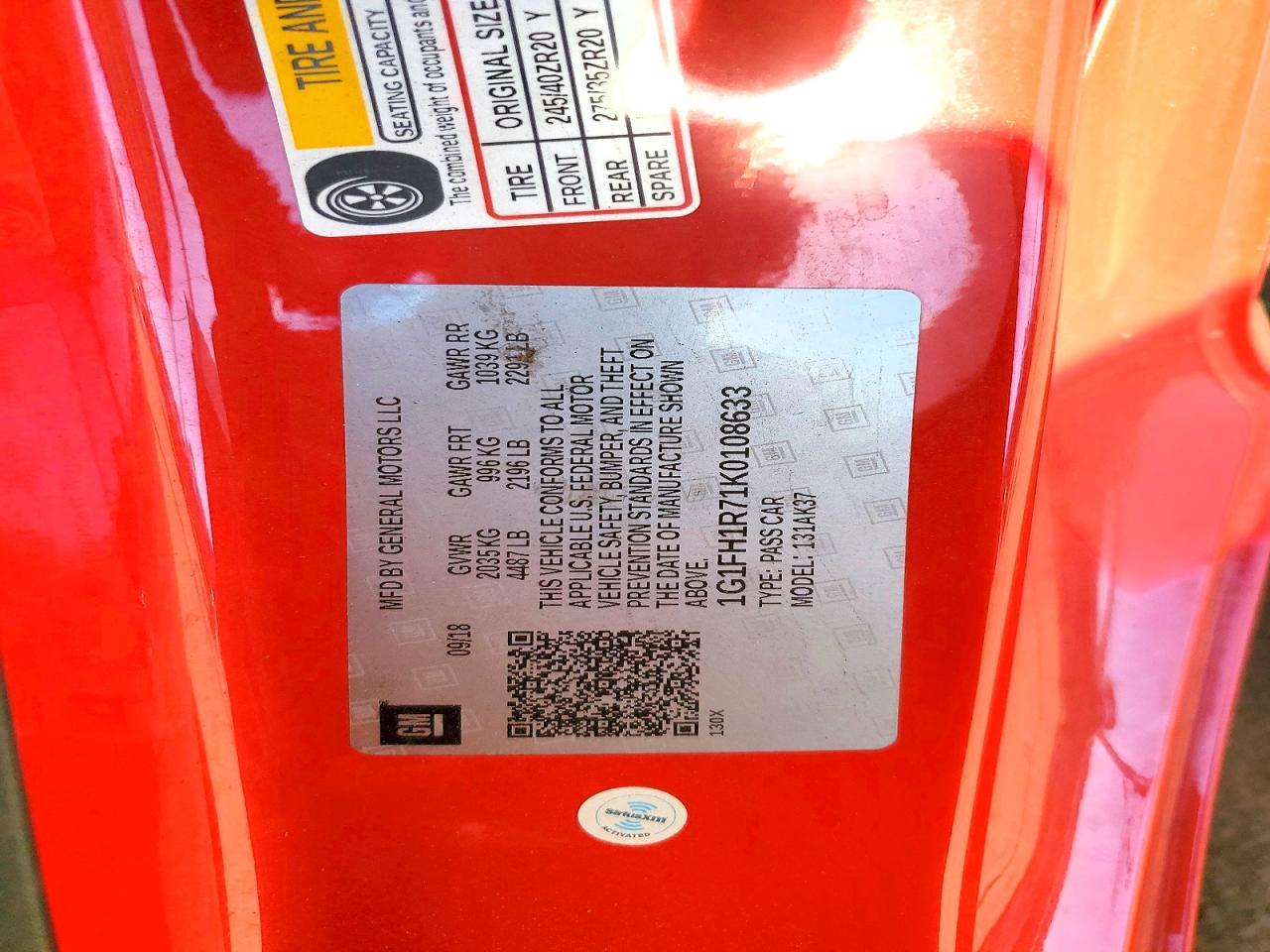 2019 Chevrolet Camaro Ss - zdjęcie 12