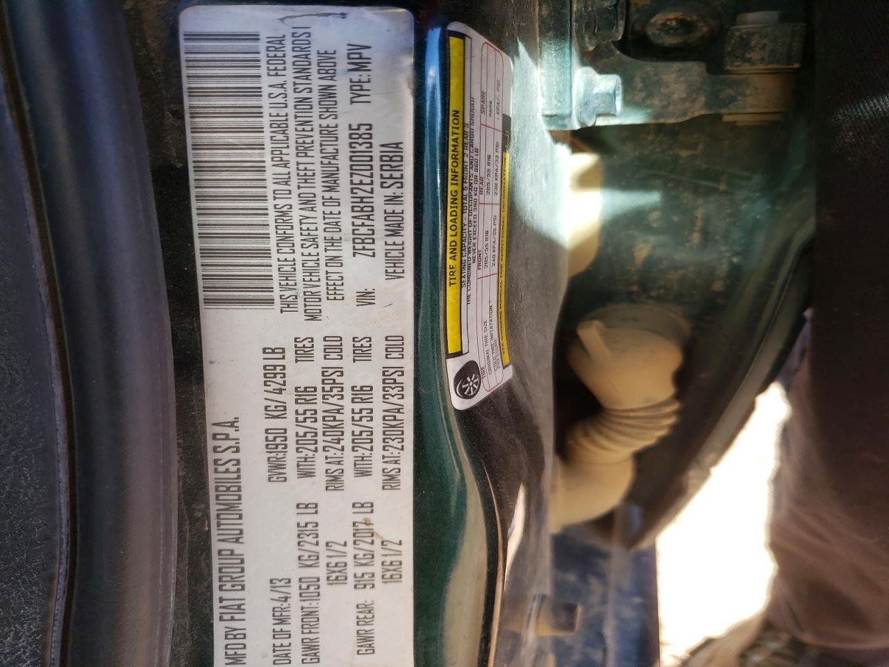2014 Fiat 500L Easy - zdjęcie 13
