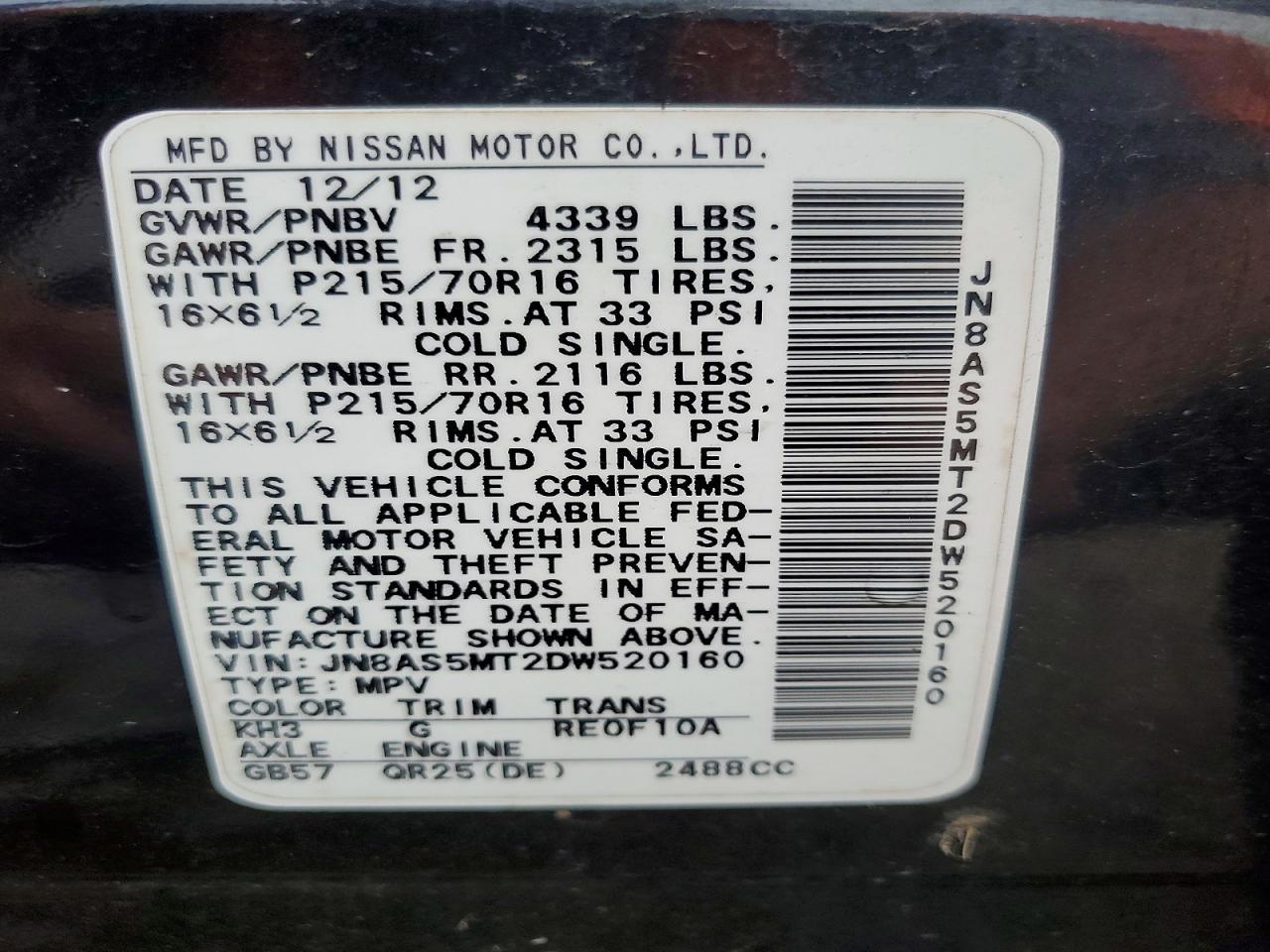 2013 Nissan Rogue S - zdjęcie 13