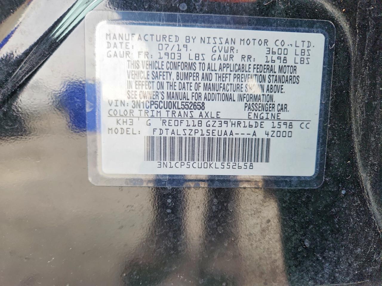 2019 Nissan Kicks Sv - zdjęcie 13