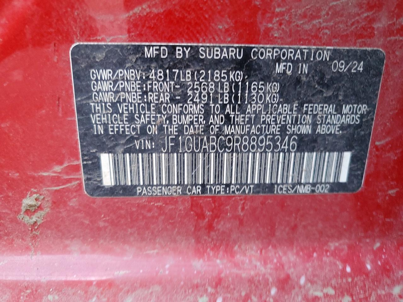 2024 Subaru Impreza - zdjęcie 12