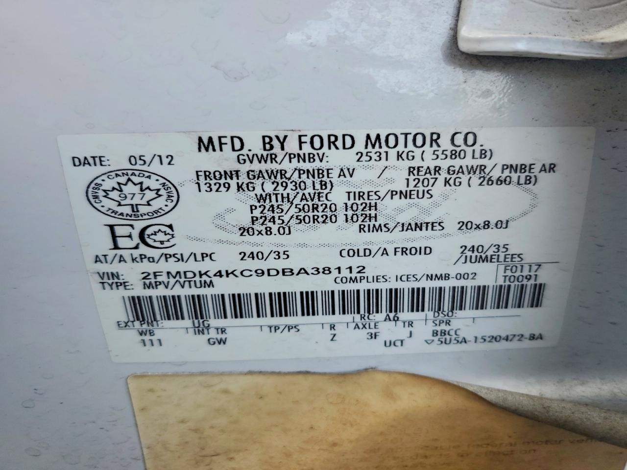 2013 Ford Edge Limited - zdjęcie 14