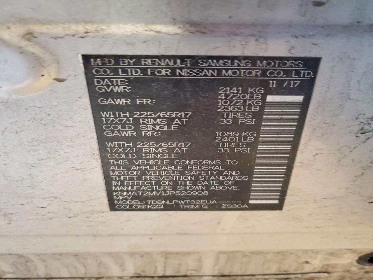 2018 Nissan Rogue S - zdjęcie 13