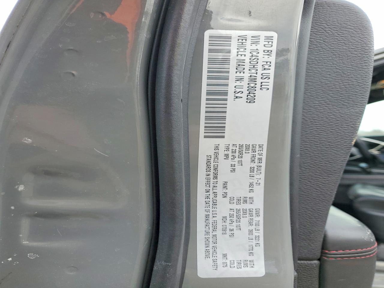 2021 Dodge Durango R - zdjęcie 13