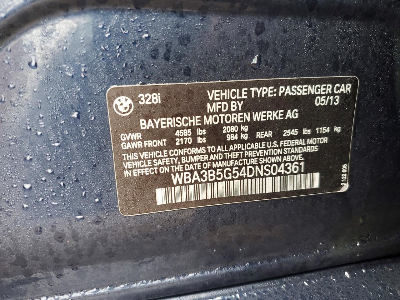 2013 BMW Seria 3 328i - zdjęcie 12
