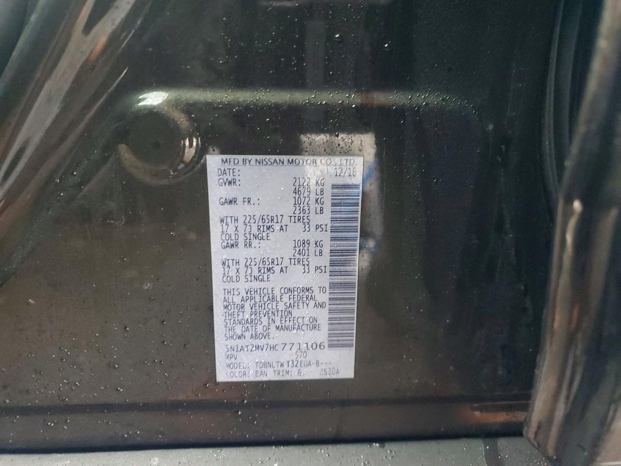 2017 Nissan Rogue Sv - zdjęcie 13