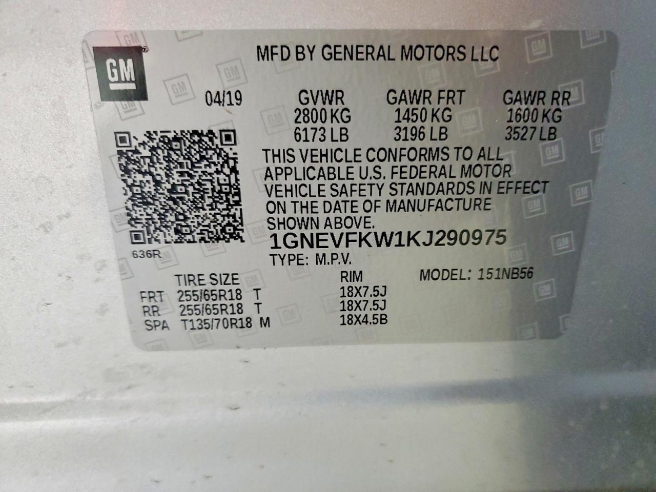 2019 Chevrolet Traverse Ls - zdjęcie 13