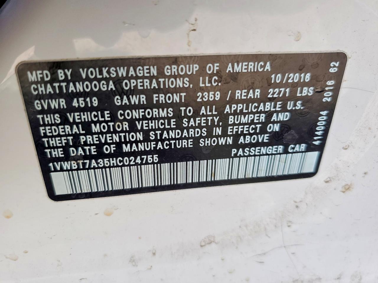2017 Volkswagen Passat Se - zdjęcie 12