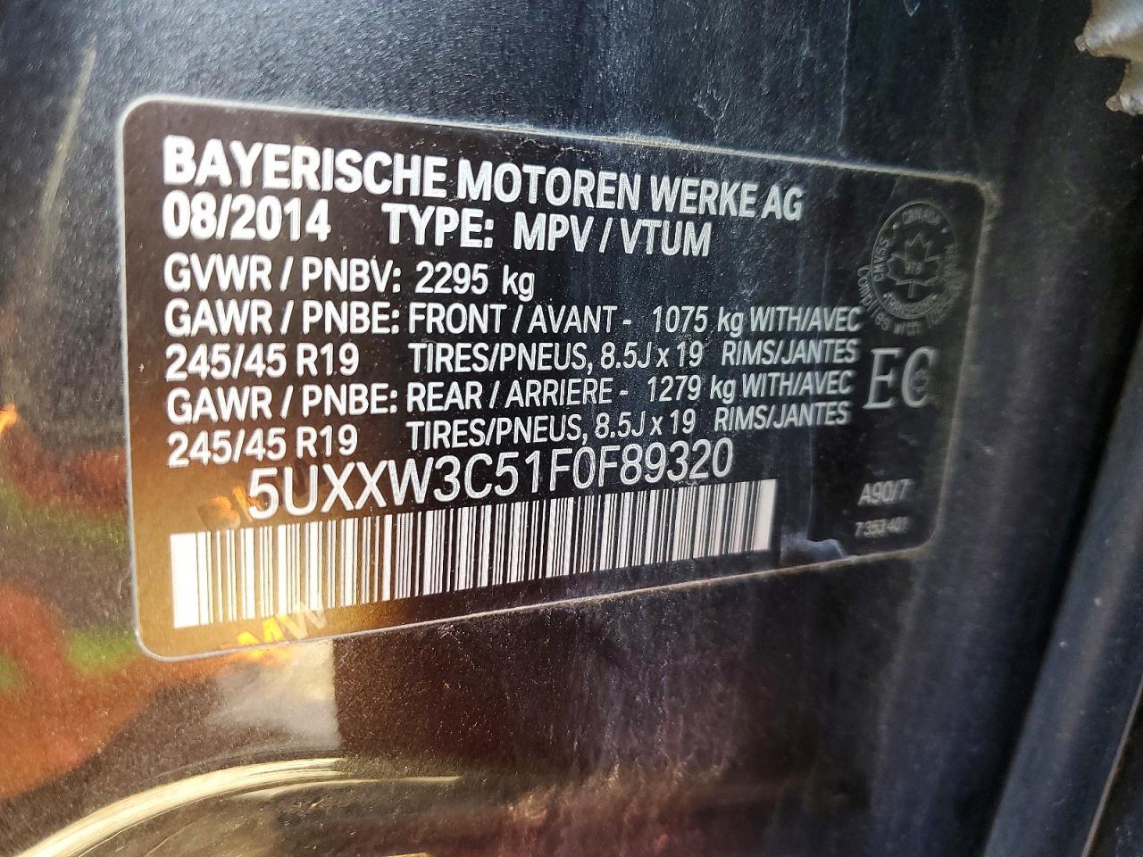 2015 BMW X4 xDrive28I - zdjęcie 13