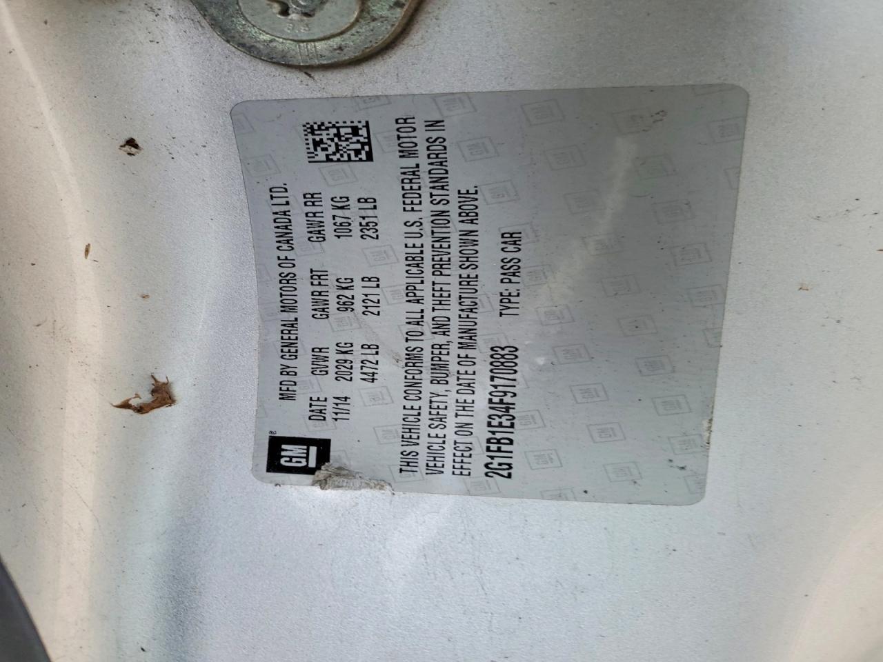 2015 Chevrolet Camaro Ls - zdjęcie 13