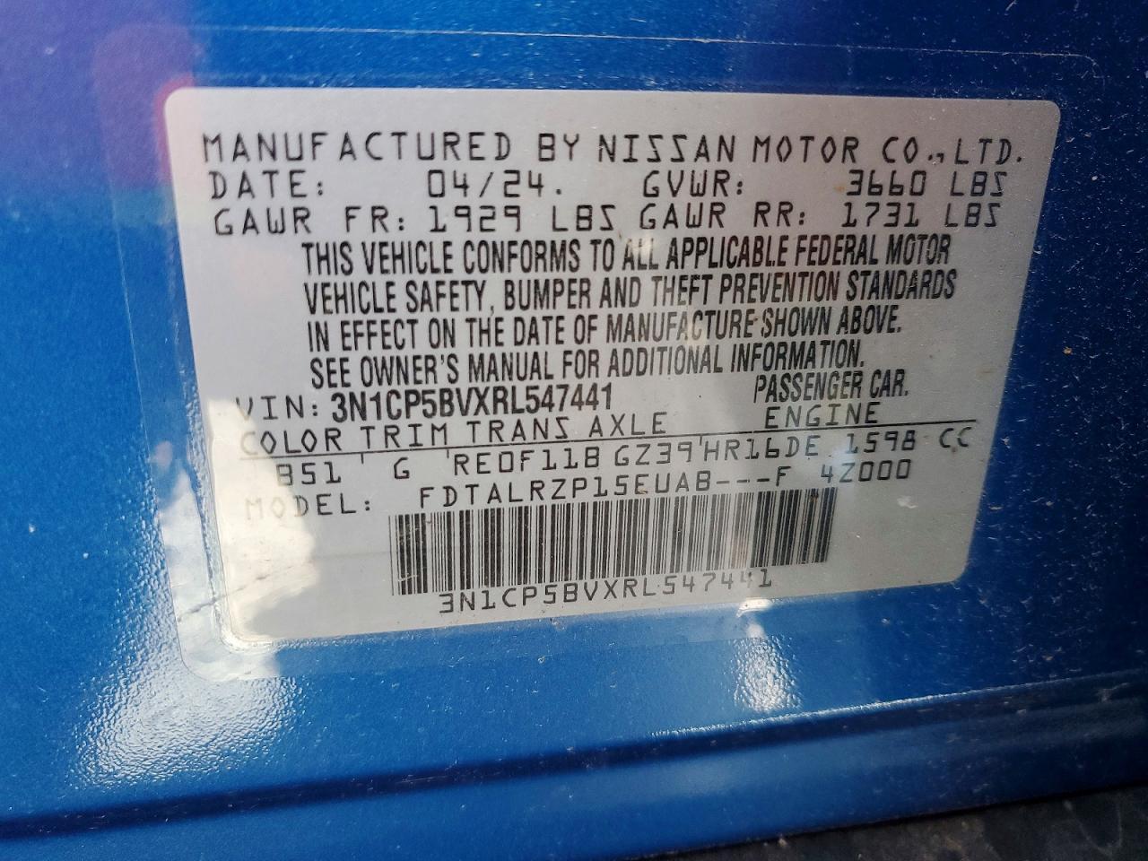 2024 Nissan Kicks S - zdjęcie 13