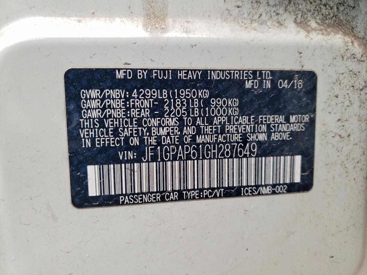 2016 Subaru Impreza Sport Premium - zdjęcie 14