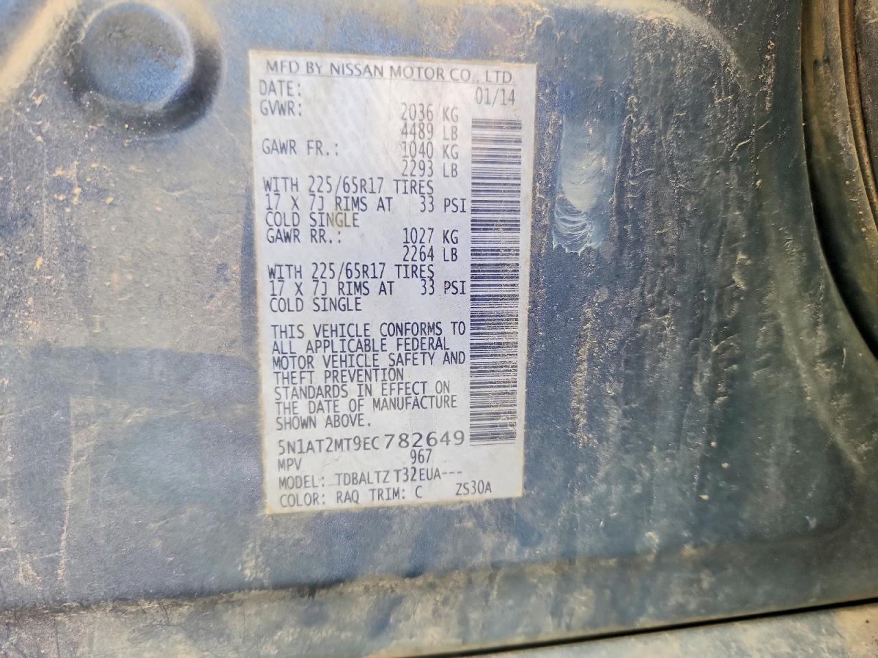 2014 Nissan Rogue Sv - zdjęcie 14