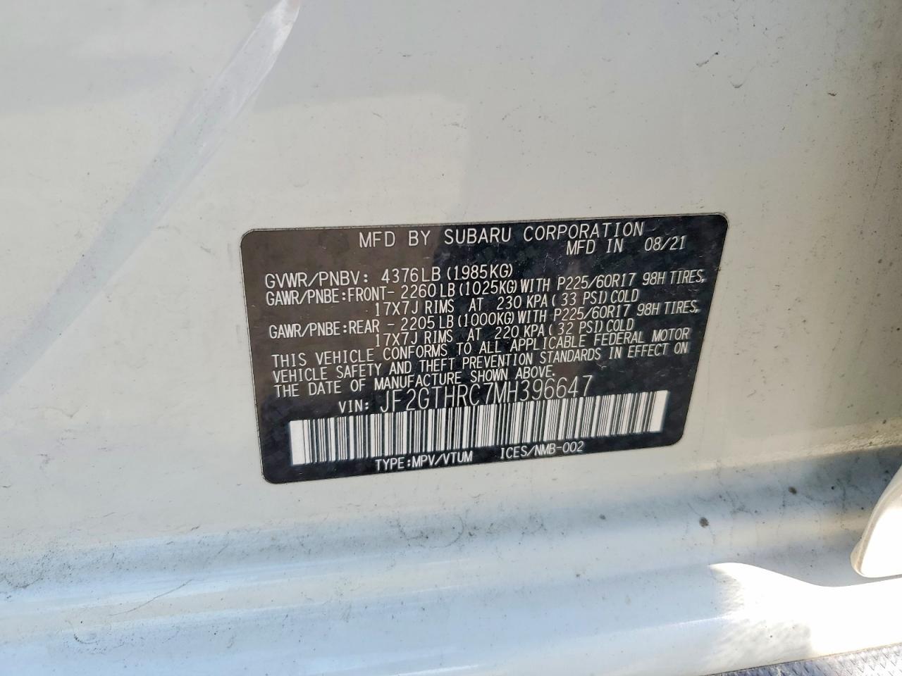 2021 Subaru Crosstrek Sport - zdjęcie 13