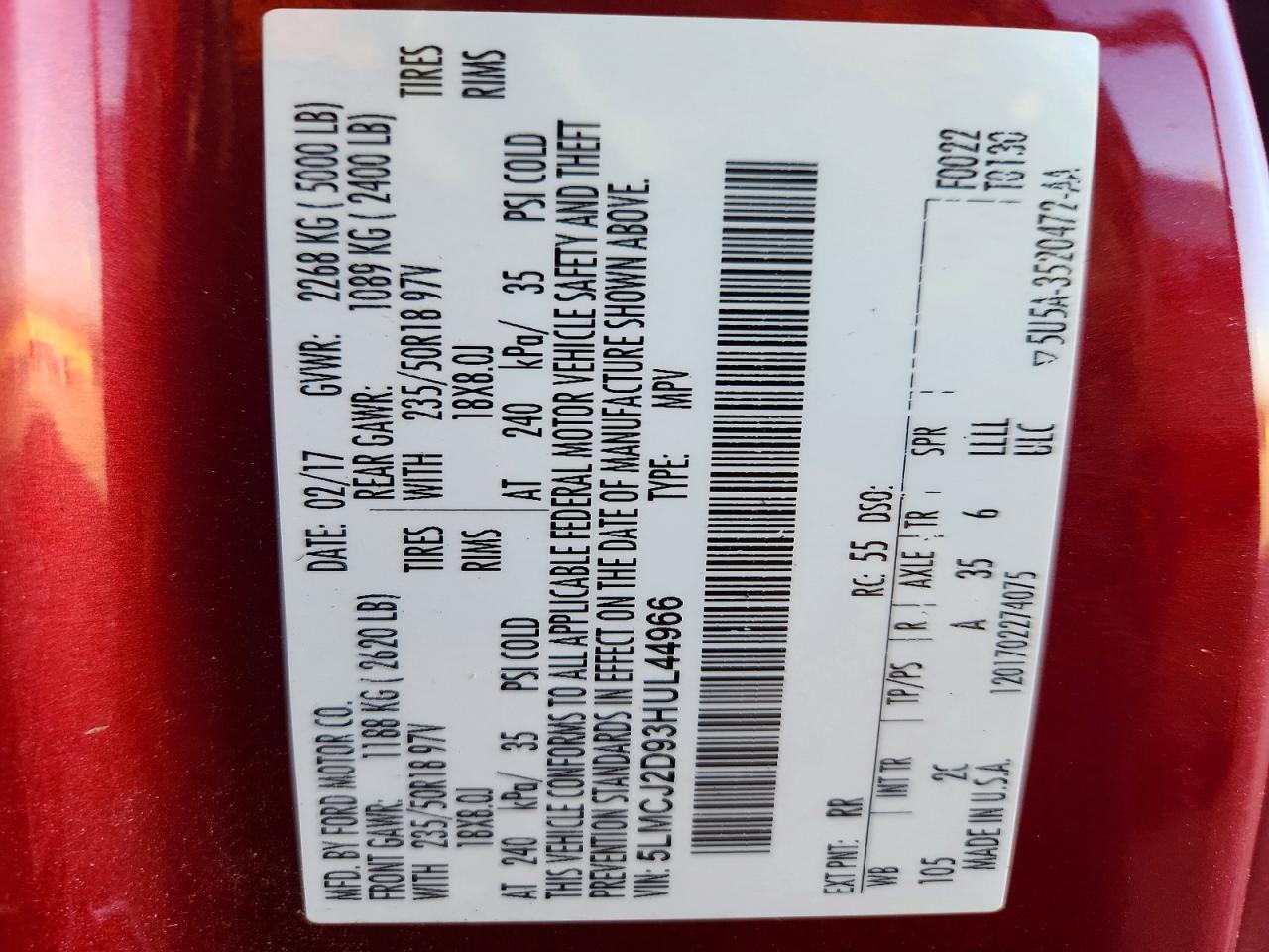 2017 Lincoln Mkc Select - zdjęcie 12